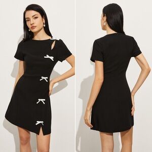 NWT | Commense | Bow Side Split Short Dress | Sz M
